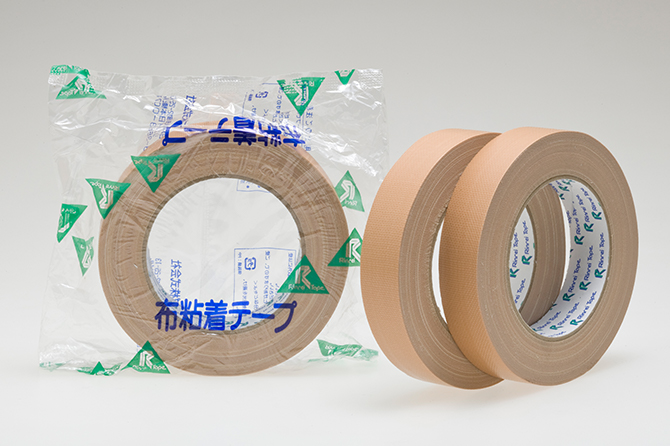 リンレイテープ製 包装用布粘着テープ ＃300   38mm×25m ダンボール色 - 3